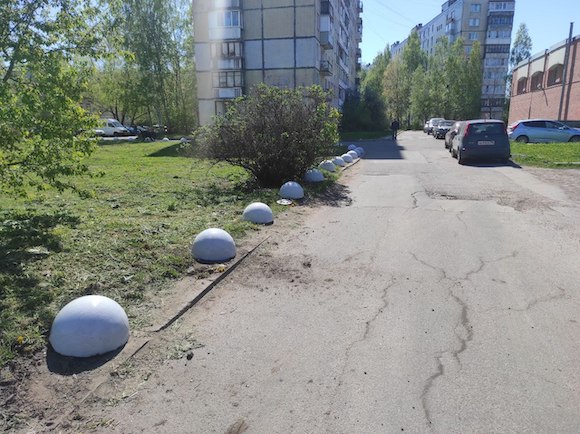 антипарковка шарик бетонный парковка бордюр