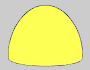 Высокая бетонная полусфера желтая ПБВ-500К